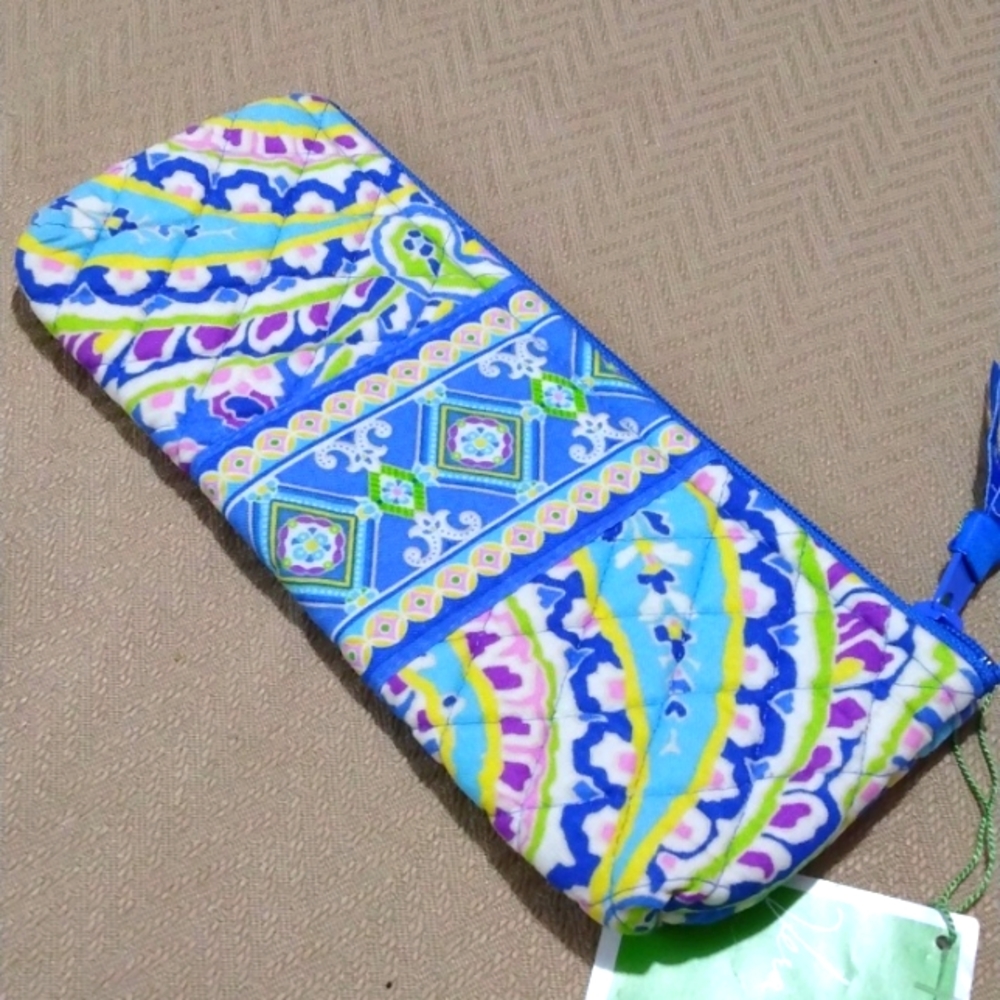 NWT Vera Bradley Capri Blue Cosmetic Bag